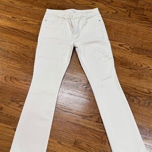 FRAME Le Mini Boot White Jeans | Size 30 | High-End Designer Bootcut Denim